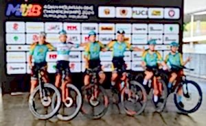 Athletes of the Center take part in the Asian Mountain Bike Championship